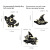 Punk Black Magic Cat Brooch Halloween Wizard's Hat Pin Spot Punk Flower Hat Brooch Wholesale