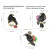Europe and America Cross Border Black Bird Brooch Rose Crow Pin Paint Enamel Badge in Stock Wholesale