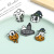 Foreign Trade Hot Sale Halloween Ornaments Brooch Creative Cartoon Unique Ghost Skull Pumpkin Shape Brooch Badge