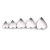 Stainless Steel Five-Piece Set Heart-Shaped Mousse Cake Mold Baking Tool Creative DIY Vegetable Fruit Cutting Mold