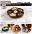 European Creative Wood Pallet Plum Blossom Dessert Ceramic Platter Creative Nut Snack Snack Dish