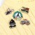 Tourist Bus Compass Brooch Hiking Shoes Match Pin Outdoor Walking Series Anti-Unwanted-Exposure Buckle Wholesale