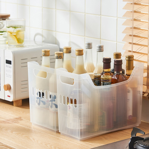 Transparent with Pulley Kitchen Storage Artifact Gap Sundries Storage Box Classification Organizing Box Storage Rack