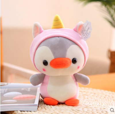 High-quality new penguin doll Colorful mini cute cartoon stuffed plush toy animal