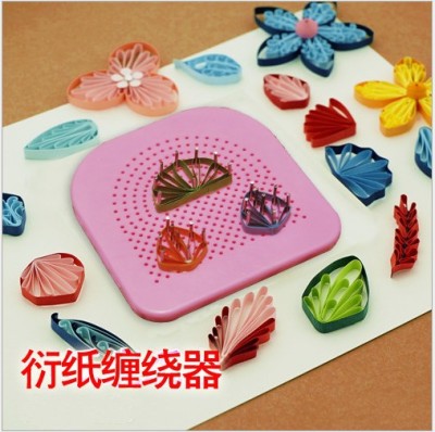 Paper Quilling Tools Paper Quilling Winding Winding Plate Paper Quilling Flower DIY Cable Winding Plate/with 20 Pieces Pad Holder
