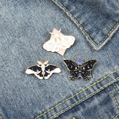 European and American Hot Butterfly Pin Alloy Paint Enamel Animal Butterfly Brooch Denim Collar Backpack Badge