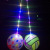 Large Luminous Fitness Swing Ball Children's Inflatable Toy Elastic Ball Flash Portable Bounce Ball Stall Hot Sale