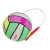 Large Luminous Fitness Swing Ball Children's Inflatable Toy Elastic Ball Flash Portable Bounce Ball Stall Hot Sale