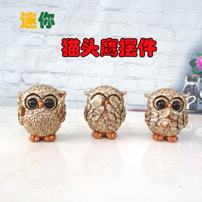 INS Owl Decoration Creative Home Decorations Resin Crafts Factory Direct Sales Mini Owl Gift