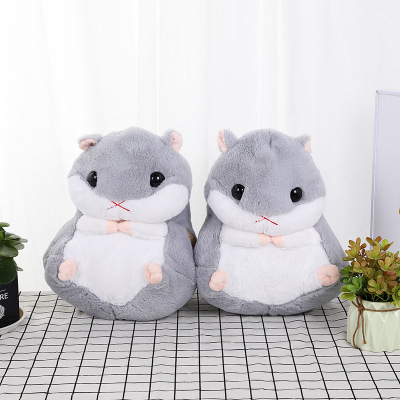 Amazon Cross-Border Foreign Trade Imitation Rabbit Fur Hamster Hand Warmer 2-in-1 Cute Expression Plush Doll Toy Gift