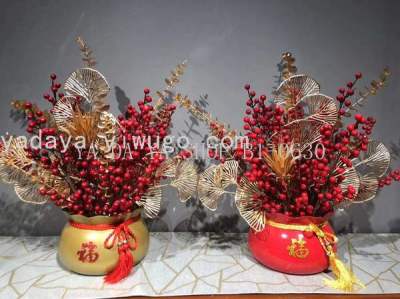 New Year Modern Simple Ceramic Vase Flower Shop Exhibition Flower Device Soft Decoration Home Ornament