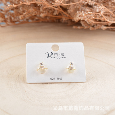 Korean Sterling Silver Needle Fashion Elegant Internet Popular Earrings 2021 New Trendy Simple Earrings All-Match Earrings for Women Wholesale