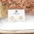 Clover Bear Silver Needle Snowflake Earrings Single Pair Butterfly Studs Women's New Small Delicate Earrings Autumn Earrings