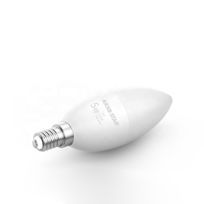 Akkostar C37 5W E14 6500K LED Tip Bulb High Lumen Surface Mounted Light Bulb