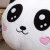 Luminous Led Cute Panda Pillow Hand Warmer Black and White Cute Bear Cat Head Pillow Plush Toy