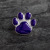 Popular Purple Dog's Paw Brooch Backpack Accessories Denim Badge Brooch Wholesale Enamel Brooch Custom