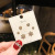 Korean Style S925 Stud Earrings Smiley Face Silver Needle Simple Elegant Earrings Women's Fashion Small and Exquisite Earrings Internet Celebrity Earring with Same Kind Women's
