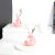 New Creative Pink Hourglass Timing Crystal Glasses Oil Drops Acrylic Office Desk Surface Panel Decoration Student Gift
