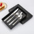 Exclusive for Cross-Border Stainless Steel Western Tableware 4-Piece Gift Box Titanium Plated Steak Knife Dinner Fork Spoon Spoon Spoon