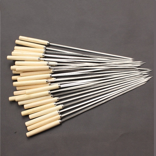 barbecue stick， needle lamb skewers barbecue stick steel stick iron stick accessories tools household