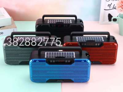Jz134a New Solar Rechargeable Torch Bluetooth Audio Radio Africa Hot Bluetooth Speaker