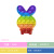 Rainbow Macaron Cat Head Rabbit Beetle Bear Animal Rat Killer Pioneer Children Bubble Music Educational Toy