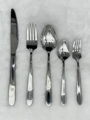 Stainless Steel Tableware Light Handle Steak Knife and Fork Spoon Elegant Hotel Restaurant Hotel Supplies