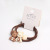 2021 Korean Hair Accessories Chocolate Color Series Animal Hair Tie 2 Order Card Exquisite Head Rope Rubber Band Hair Band B447
