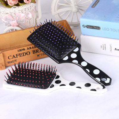 Factory Wholesale Spot Air Cushion Massage Bag Comb Hairdressing Plastic Nylon Curly Hair Shampoo Cow Color Fashion Comb