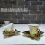 French Gold-Plated Ceramic Coffee Set Jingdezhen Gold Color Black Tea Cup Water Cup Creative Moonlight Cup Couple's Cups