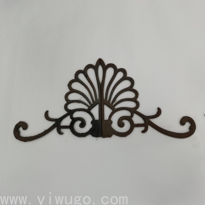 Factory Stamping Parts Craft Iron Flower Leaf Gate Iron Parts Floor Villa Flower Factory Wholesale