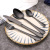 1010 Stainless Steel Tableware Steak Knife, Fork and Spoon Four-Piece Western-Style Gold-Plated Tableware Set Creative Gift