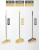 Single Broom Dustpan Combination Set Plastic Broom Non-Stick Hair Sweeping Gadget Broom Household Dustpan Broom