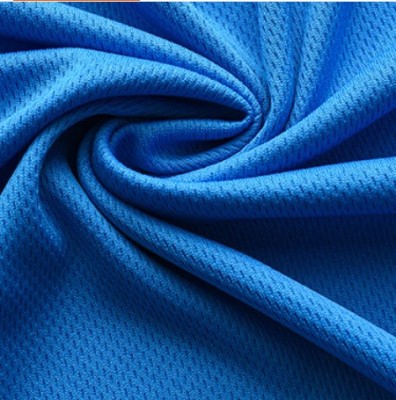 75D Three-Level Bird Eye Cloth 100% Polyester Fiber Fabric Moisture Wicking Grid Fabric Mesh Style for Sports Basketball Wear Knitted Fabric