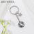 New Stainless Ornament Fashion Painting Oil Flower Stainless Steel Star Keychain a Life Health