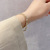 Three-Piece Set Niche Design Wheat Pearl Necklace Earring Bracelet Set Cold Style Simple Internet Celebrity Jewelry