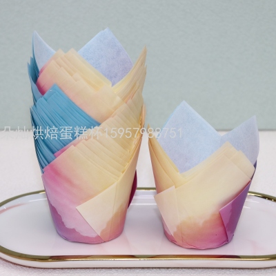 Cake Cup Tulip Flame Cup Cake Paper Cups Muffin Cup Sub Cake Paper Tray