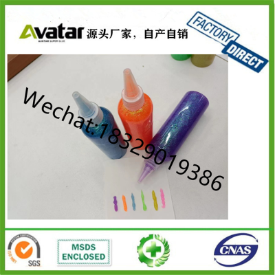 New arrivals 15ml 20ml 3d wholesale glitter glue pen for kids paper art school glue