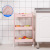 Foreign Trade Exclusive for Kitchen Bathroom Bathroom Cover Frame Plug-in Storage Rack with Wheels Movable Storage Basket