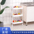 Foreign Trade Exclusive for Kitchen Bathroom Bathroom Cover Frame Plug-in Storage Rack with Wheels Movable Storage Basket