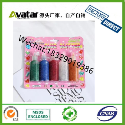 Dr.fan wholesale blister card glitter glue pen for school home art painting