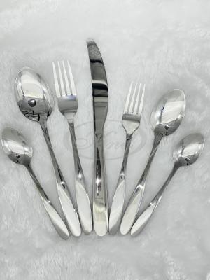 Stainless SteeTableware Hotel Supermarket Creative Knife, Fork and Spoon Dessert Spoon Coffee Spoon Stirring Spoon 06