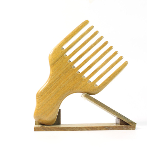 source factory direct sales natural log green sandalwood plug hair comb updo curly hair perm deep tooth wide tooth comb