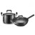 Three-Person Blacksmith Uncoated Induction Cooker 24cm Soup Pot 32 Frying Pan Combination Two-Piece Set Household Gas Stove