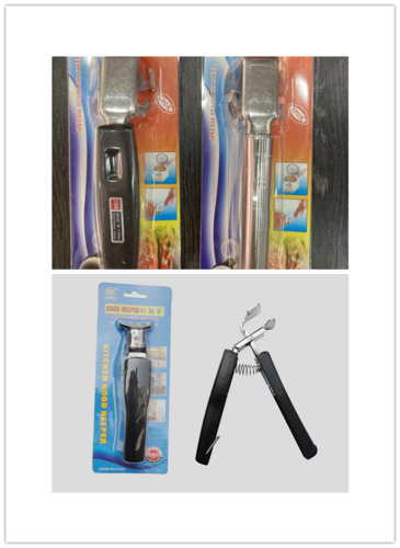 Kitchen Gadget Black Plastic Handle Anti-Scald Bowl Clip Multi-Functional Stainless Steel Bowl Holder Stainless Steel Dish-Grabbing Device