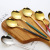 304 Stainless Steel Spoon Portugal Stirring Spoon Long Handle Dessert Spoon Cutlery Creative round Head Spoon Coffee Spoon