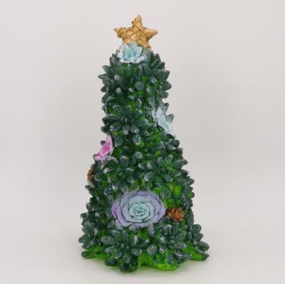Garden Decoration Resin Simulation Succulent Christmas Tree Foreign Trade Exclusive