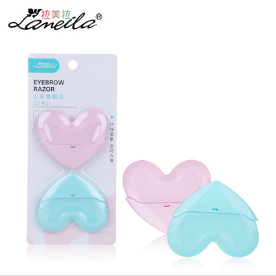 Factory Direct Supply LaMeiLa New Heart Type Eye-Brow Knife Eyebrow Scraper Armpit Hair Anti-Underarm Sweating A938