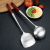 304 Stainless Steel Wooden Handle Sanding Soup Spoon and Spatula Kitchen Long Handle Thickened Spatula Household Sheng Soup Spoon