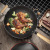 Three-Person Blacksmith Cast Iron Wok Physical Non-Stick Pan Non-Coated Induction Cooker Frying Pan for Household Gas Stove